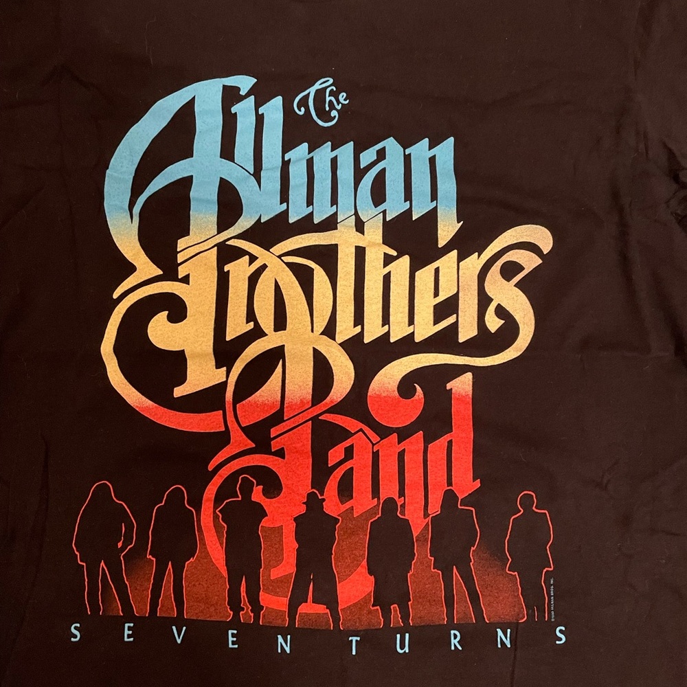 Vintage ALLMAN BROTHERS BAND SEVEN TURNS 1990 CONCERT TEE SHIRT XL NEVER WORN